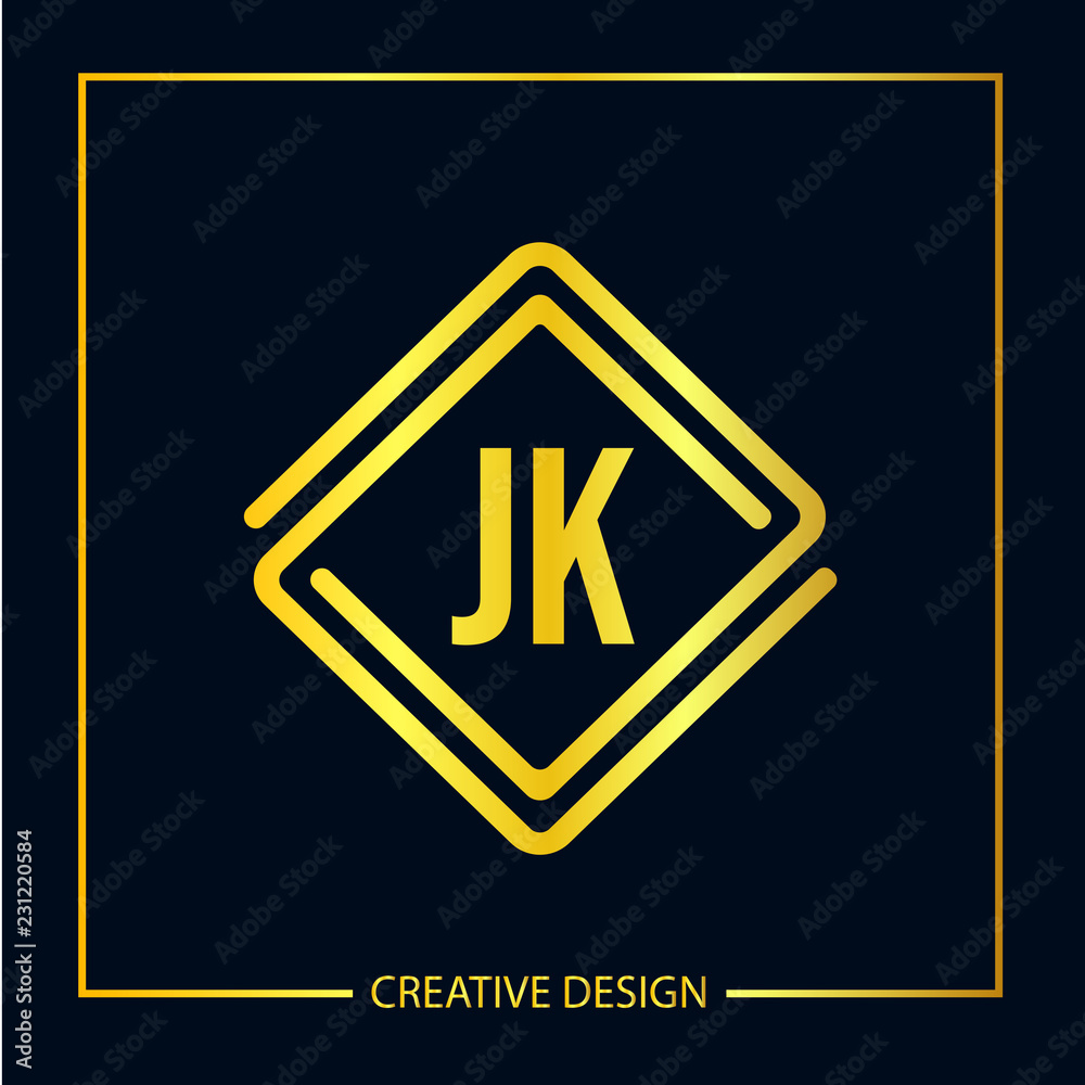 Initial Letter JK Logo Template Design Vector Illustration Initial Letter JK Logo Template Design Vector Illustration