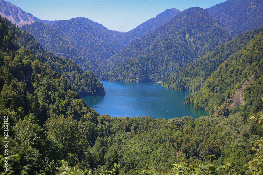 Abkhazia mountain lake Ritsa