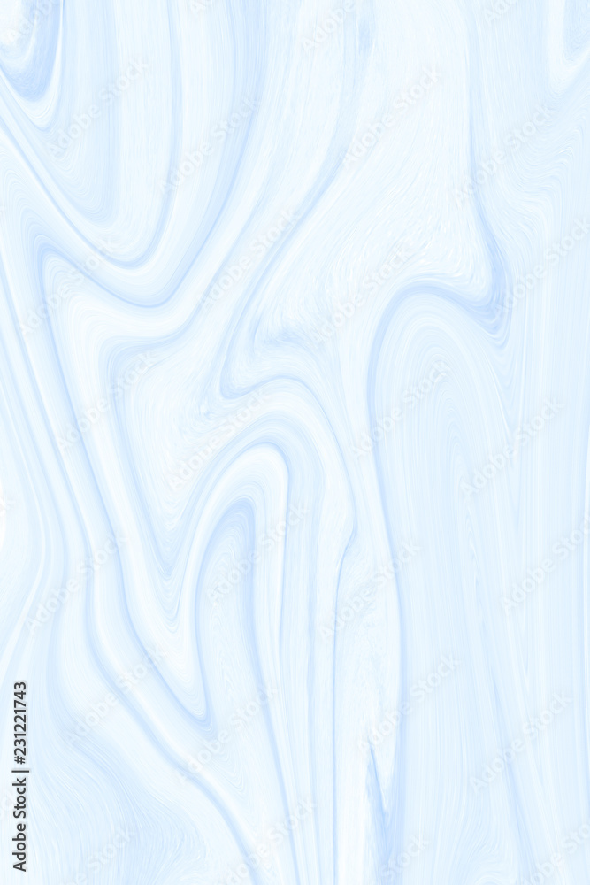 A wave pattern of white and blue. The background is turquoise with streaks and curved lines.