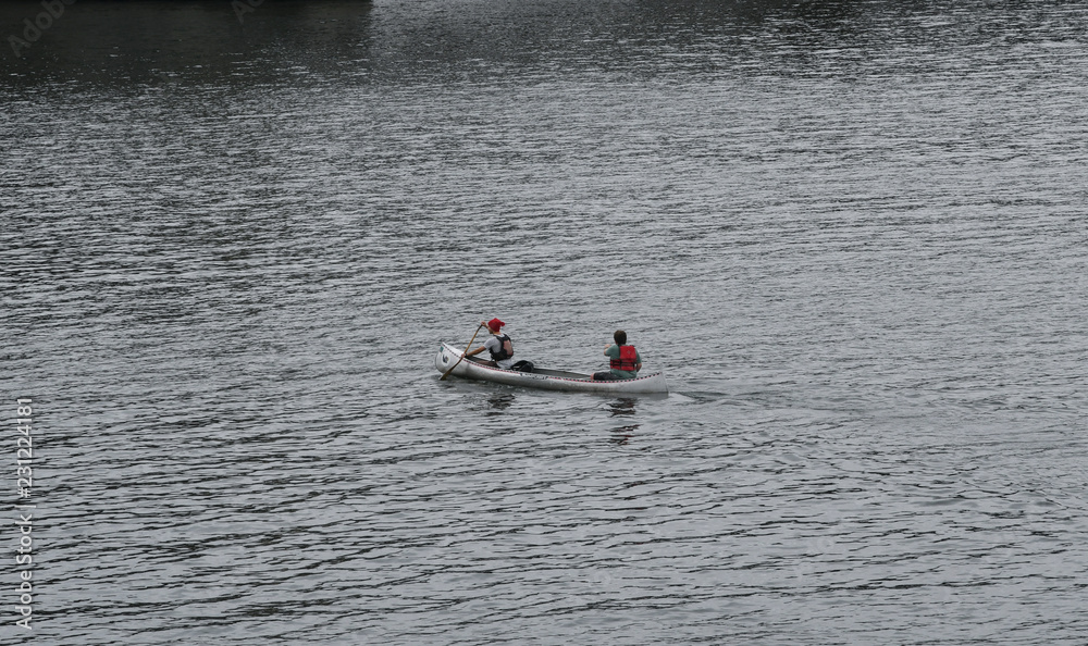 in a boat in a boat