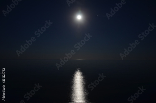 moon over the sea