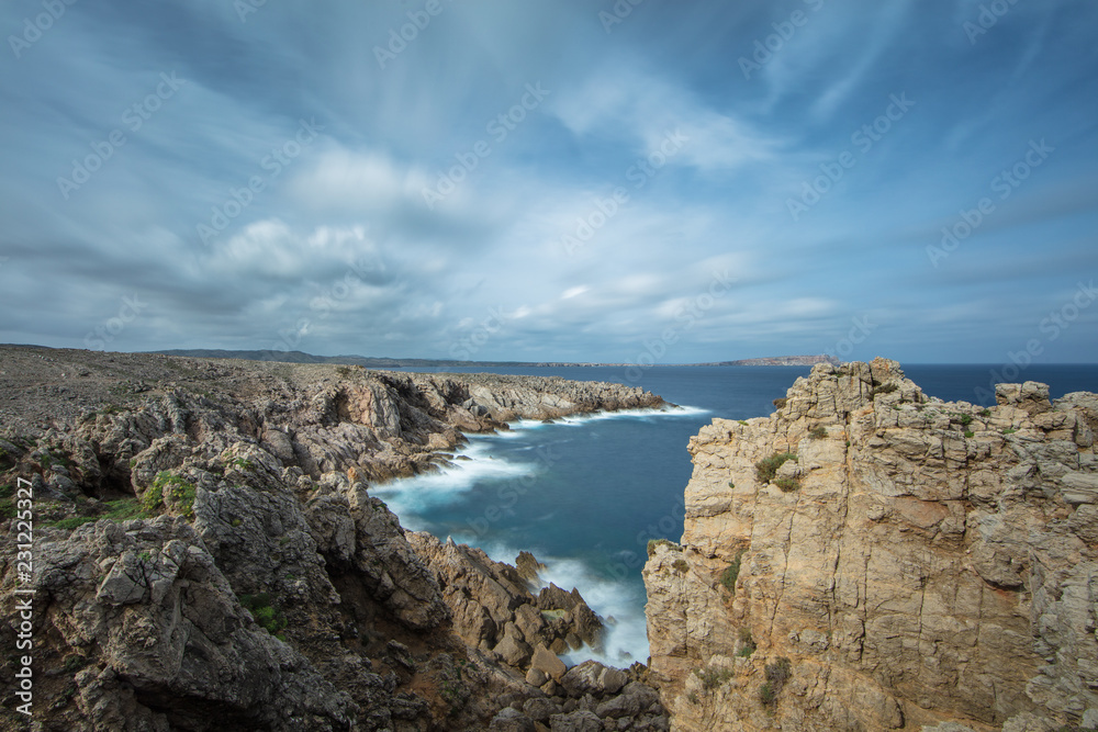 Fototapeta premium Fornells, Menorca, Long Exposure 25 sec