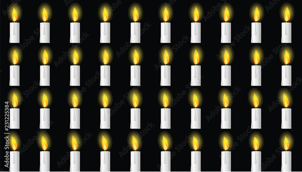 Candle animation sprite sheet, Can be used for GIF Animation Stock