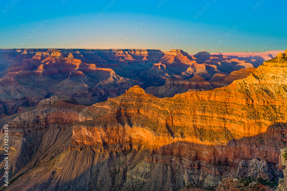 Grand Canyon at Mathers point in sunset