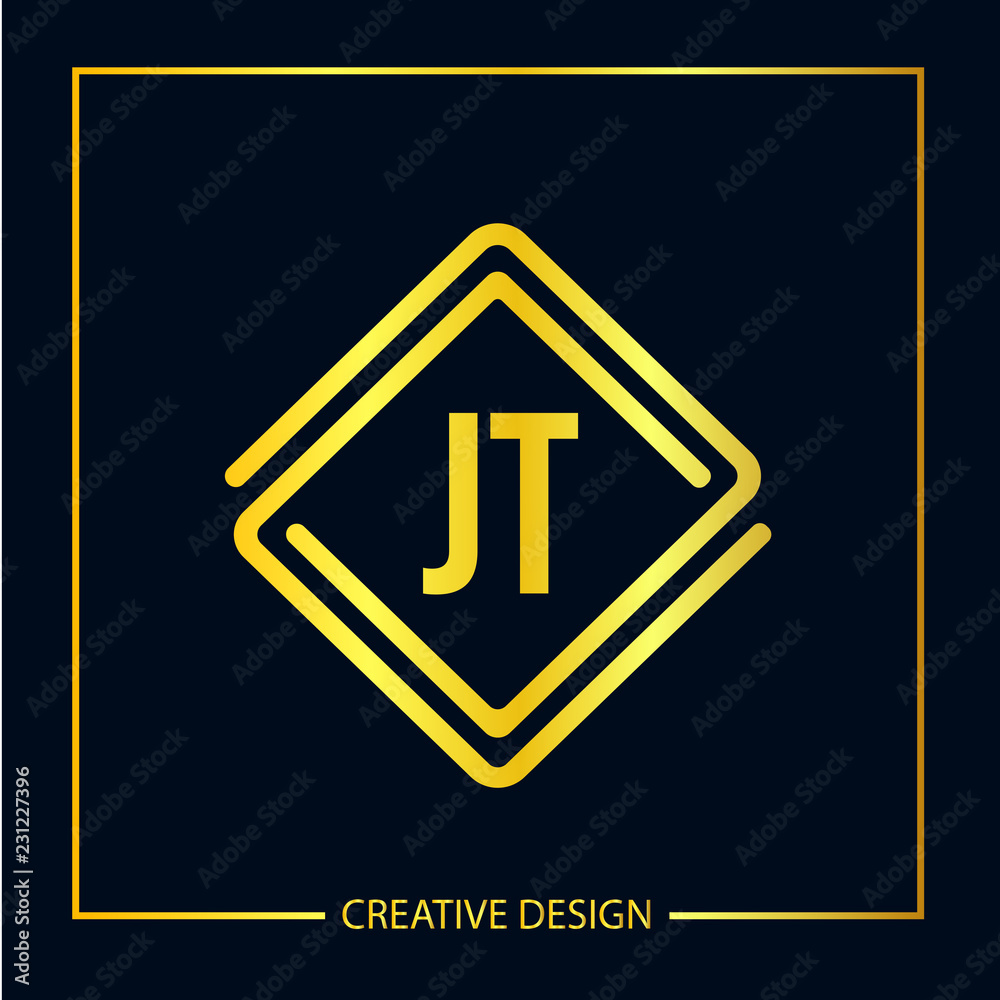 Initial Letter JT Logo Template Design Vector Illustration Initial Letter JT Logo Template Design Vector Illustration
