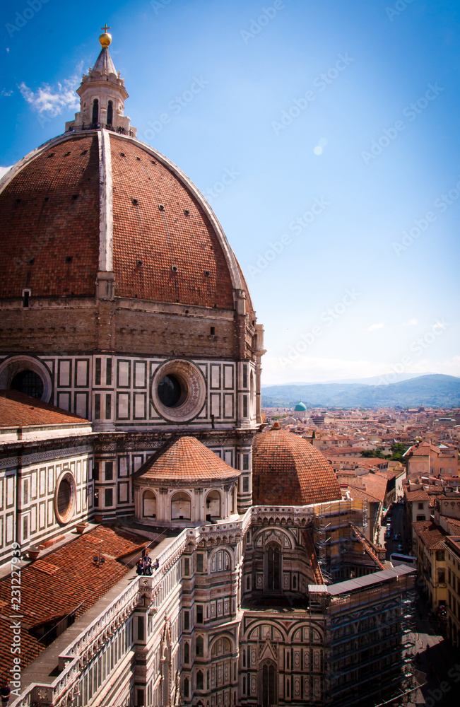 red dome cathedral  in europe