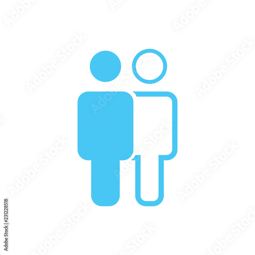 Linear and flat Man and wom...