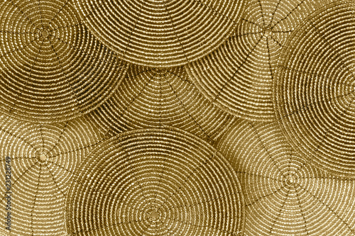 Obraz na płótnie Golden Beaded Background w salonie