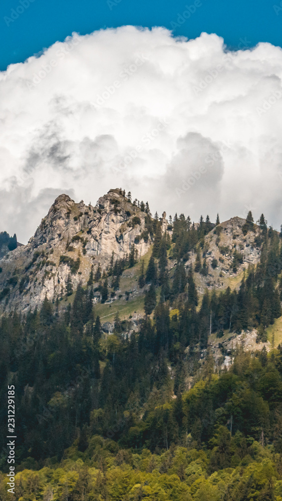 Smartphone HD Wallpaper of beautiful alpine view near Ettal - Bavaria - Germany