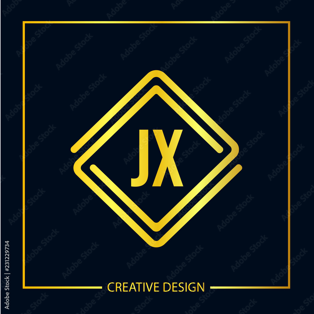 Initial Letter JX Logo Template Design Vector Illustration Initial Letter JX Logo Template Design Vector Illustration