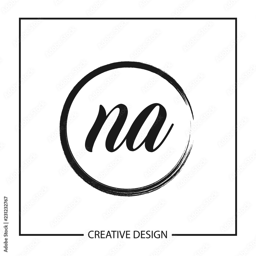 Initial Letter NA Logo Template Design Vector Illustration