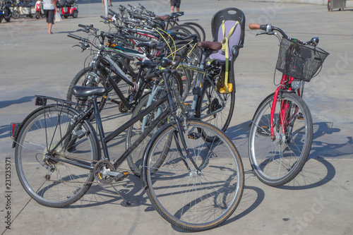 Large selection of bicycles for hire