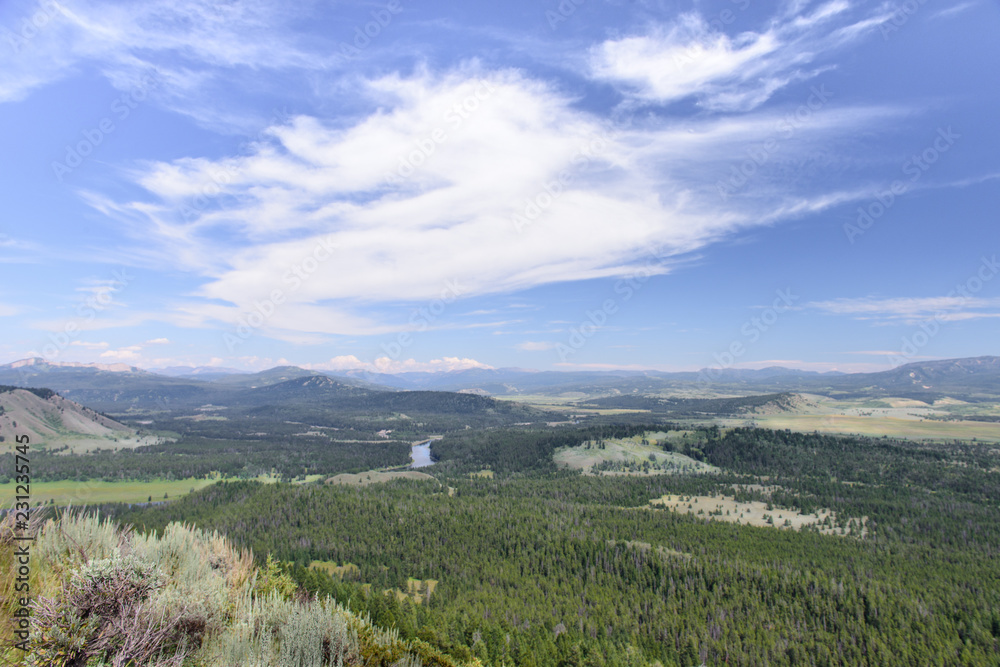 Naklejka premium Grand View from Signal Mountain
