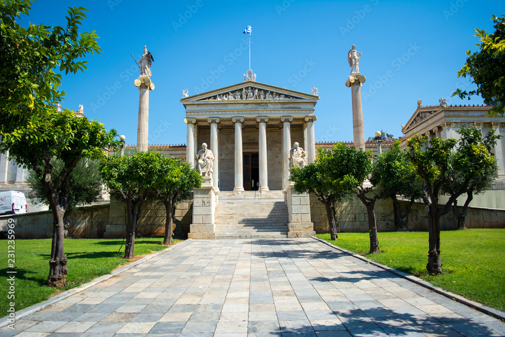 The Athenian trilogy: The neoclassical buildings, the Academy,  University and the National Library