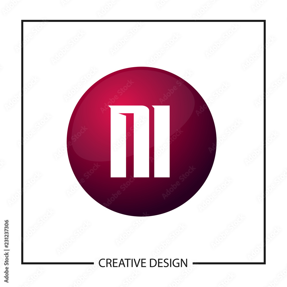 Initial Letter NI Logo Template Design Vector Illustration