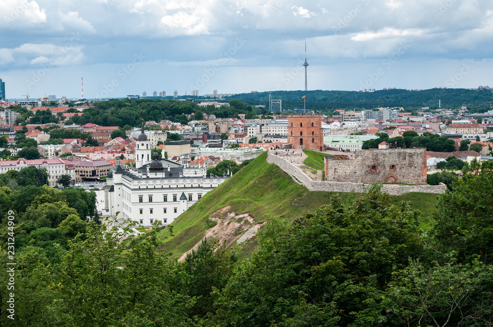 A view of Vilnius old town, Lithuania