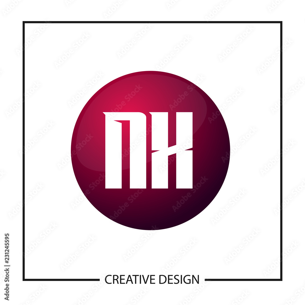 Obraz premium Initial Letter NX Logo Template Design Vector Illustration
