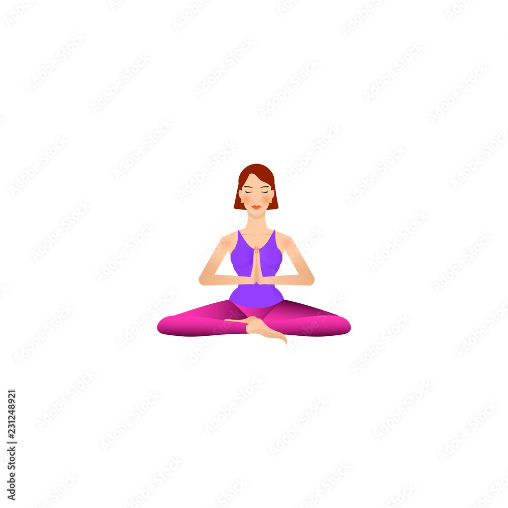 beautiful girl is doing yoga beautiful girl is doing yoga
