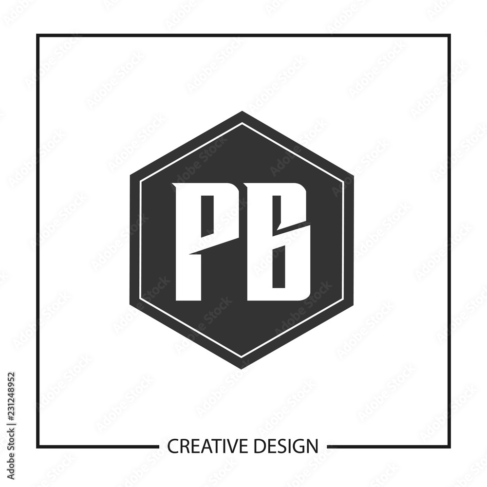 Initial Letter PB Logo Template Design Vector Illustration