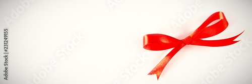 red ribbon bow photo