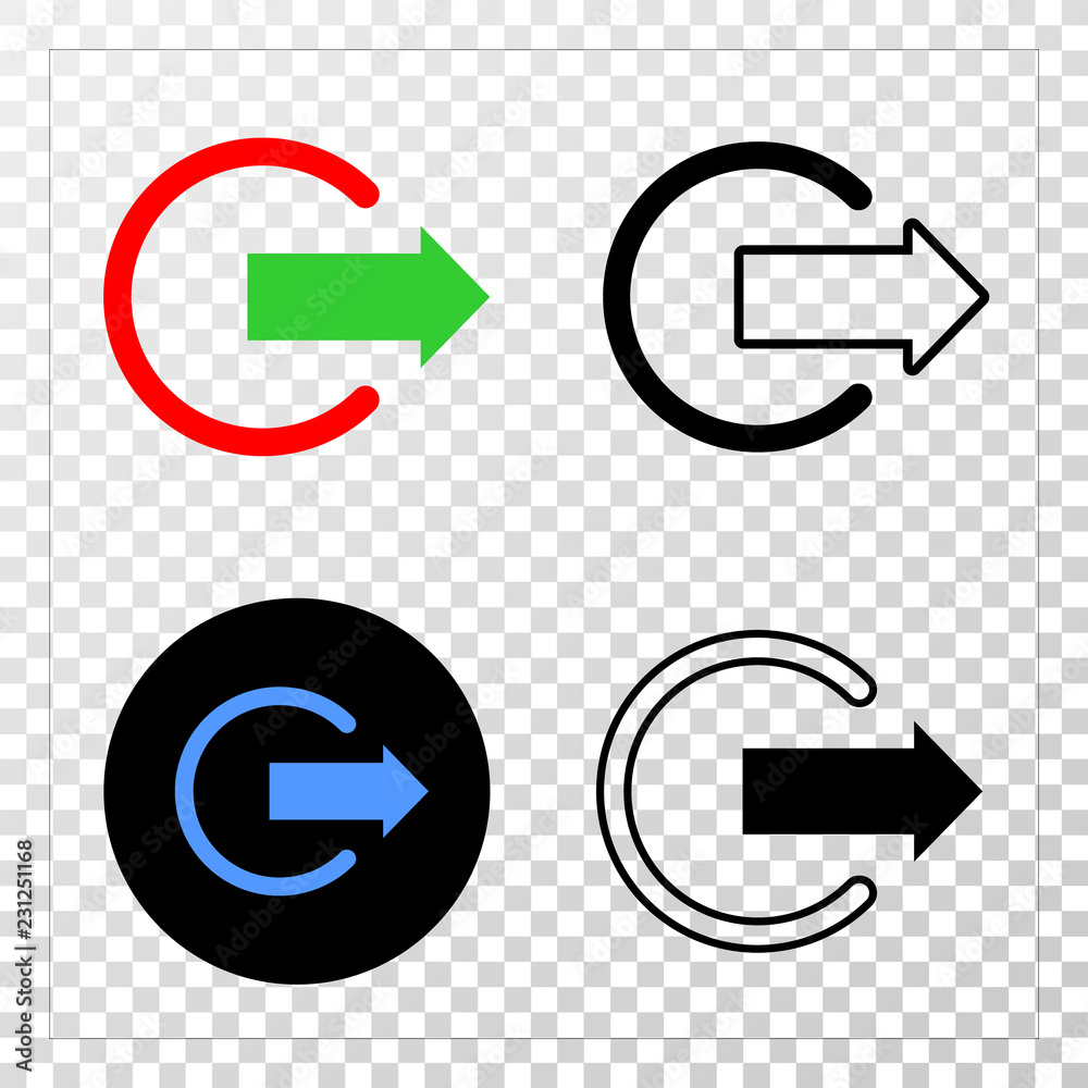 Logout EPS vector pictograph with contour, black and colored versions. Illustration style is flat iconic symbol on chess transparent background. Logout EPS vector pictograph with contour, black and colored versions. Illustration style is flat iconic symbol on chess transparent background.
