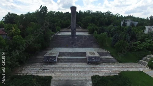 Pleven, Bulgaria, Aerial Panoramic View Above The Town photo