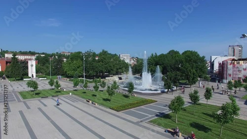 Pleven, Bulgaria, Aerial Panoramic View Above The Town photo