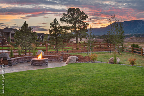Amazing Backyard with Fire Pit