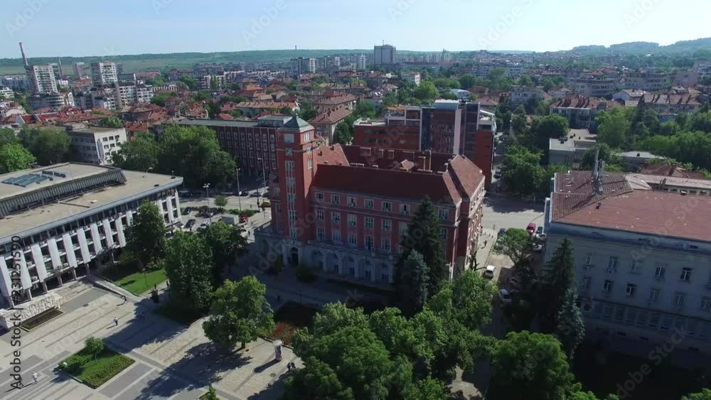 Pleven, Bulgaria, Aerial Panoramic View Above The Town Pleven, Bulgaria, Aerial Panoramic View Above The Town