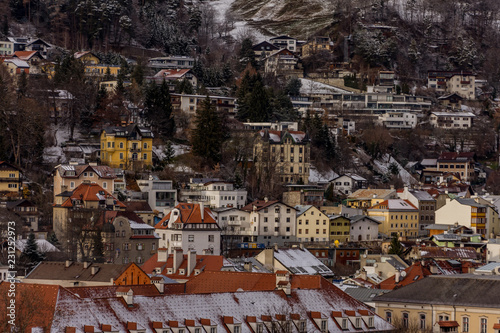 aerial view of the city