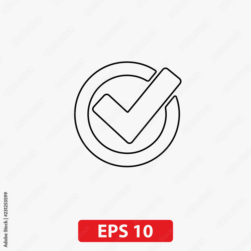 Yes icon. Vector Yes icon. Vector