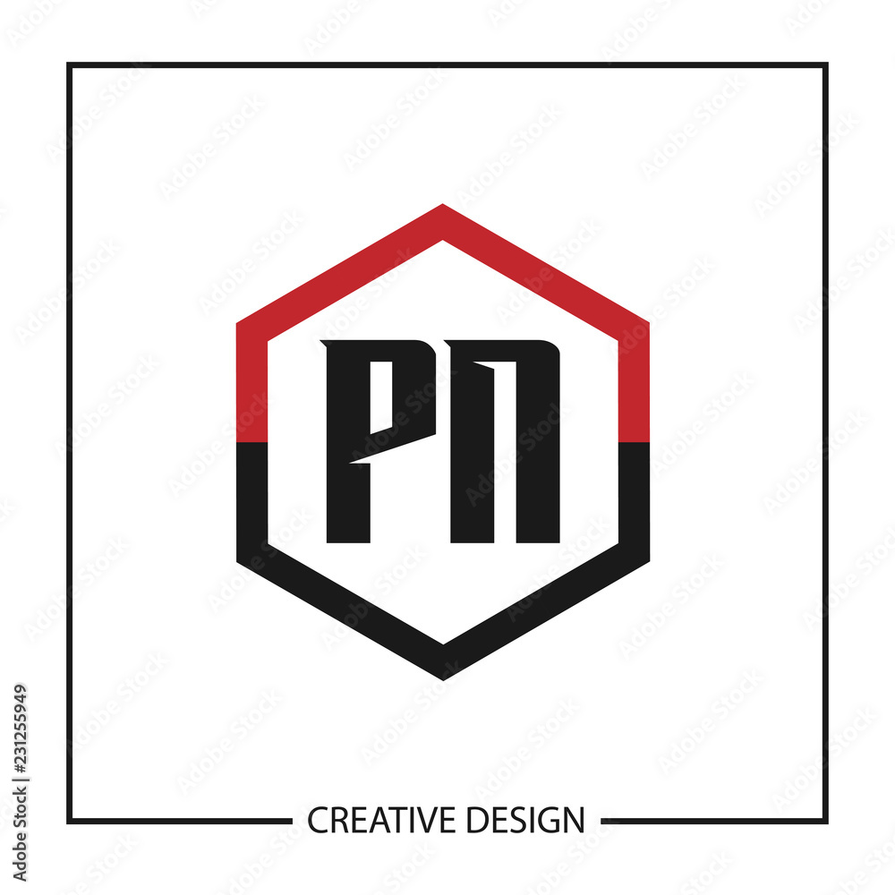 Initial Letter PN Logo Template Design Vector Illustration