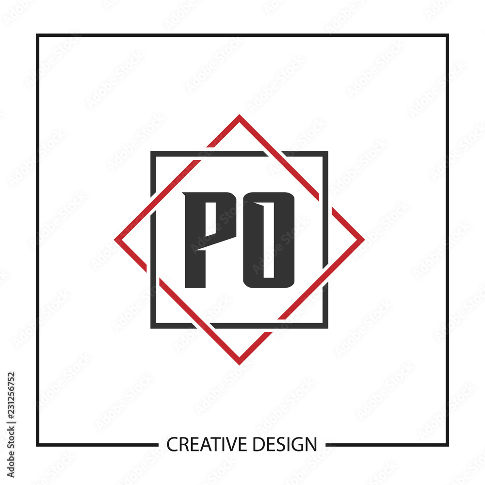 Initial Letter PO Logo Template Design Vector Illustration Initial Letter PO Logo Template Design Vector Illustration