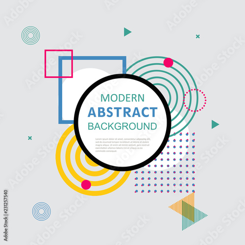 Modern abstract geometric pattern design and background. Use for modern design, cover, poster, template, brochure, decorated and flyer.