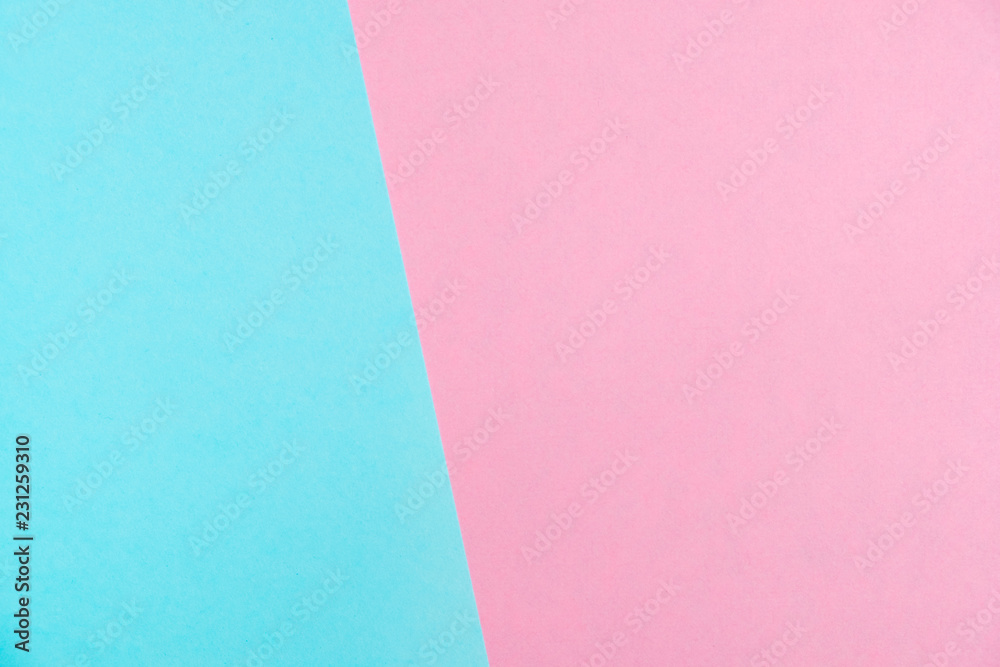 Pastel colored paper flat lay top view, background texture, pink and blue. Pastel colored paper flat lay top view, background texture, pink and blue.