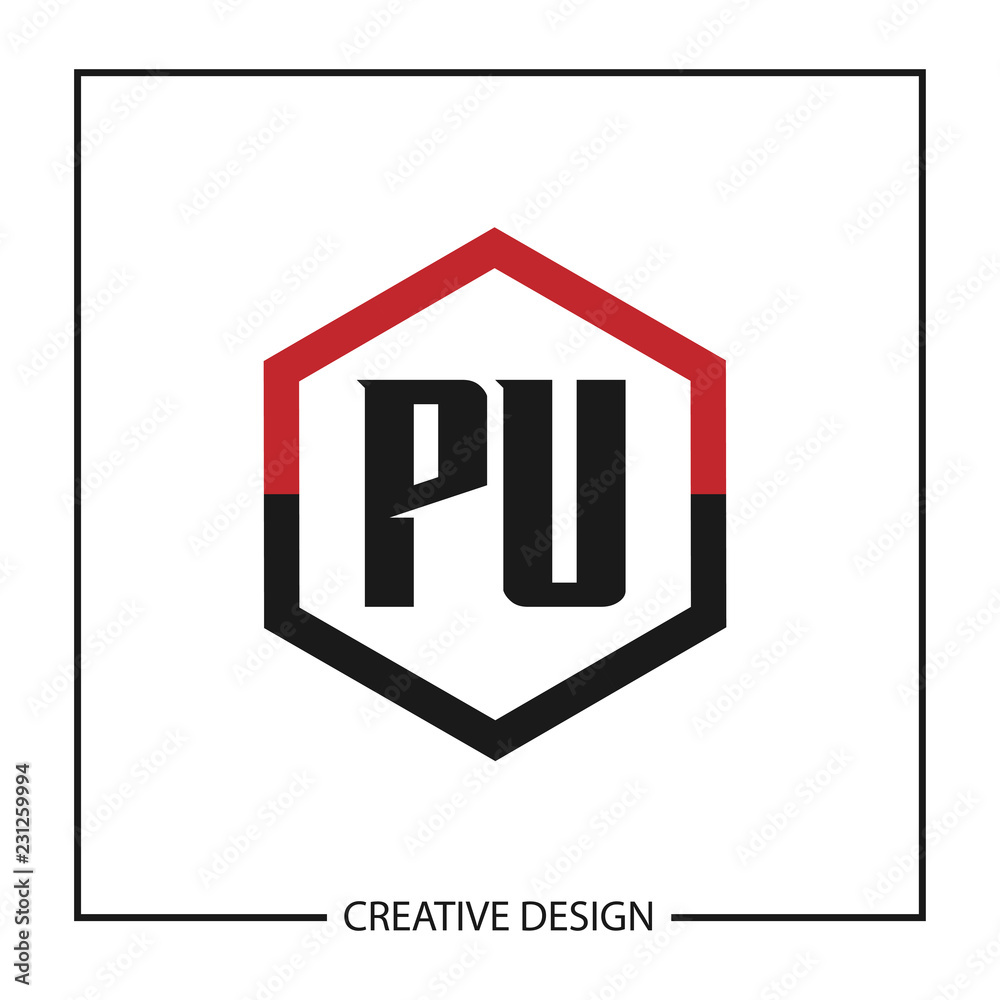 Initial Letter PU Logo Template Design Vector Illustration Initial Letter PU Logo Template Design Vector Illustration