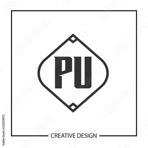 Initial Letter PU Logo Template Design Vector Illustration