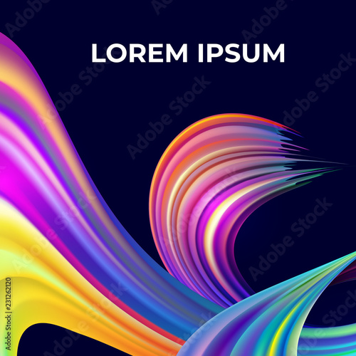 Colorful Abstract Brush Paint Strokes