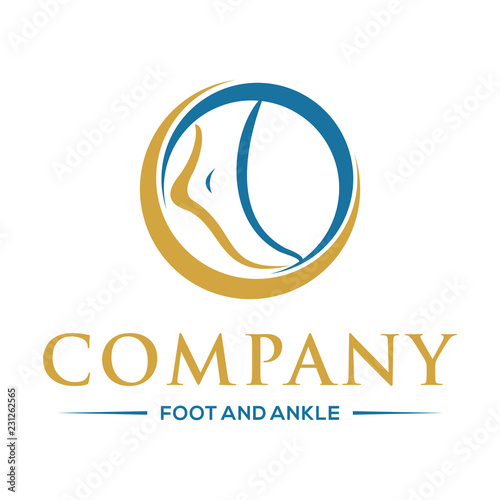 foot and ankle logo vector