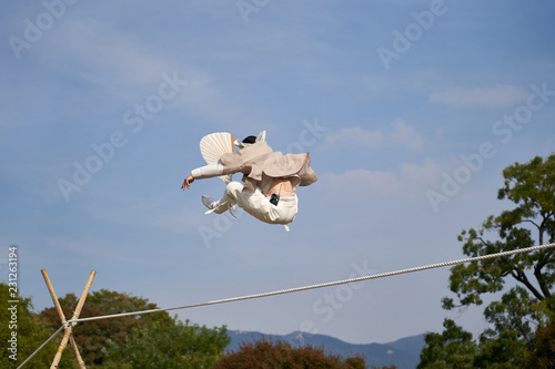 Fotografie Tightrope Walking, In Korea
