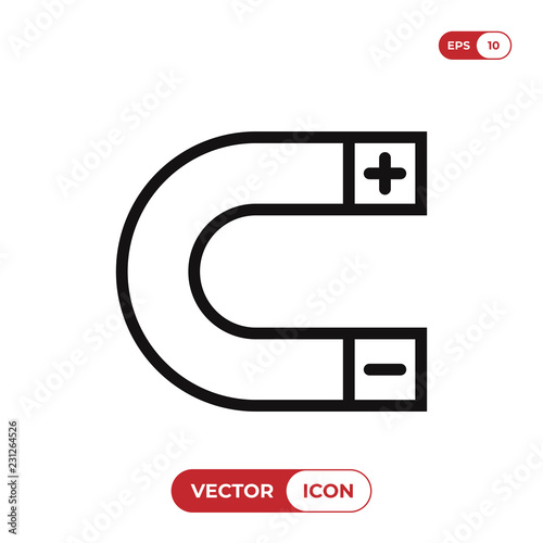 Magnet vector icon