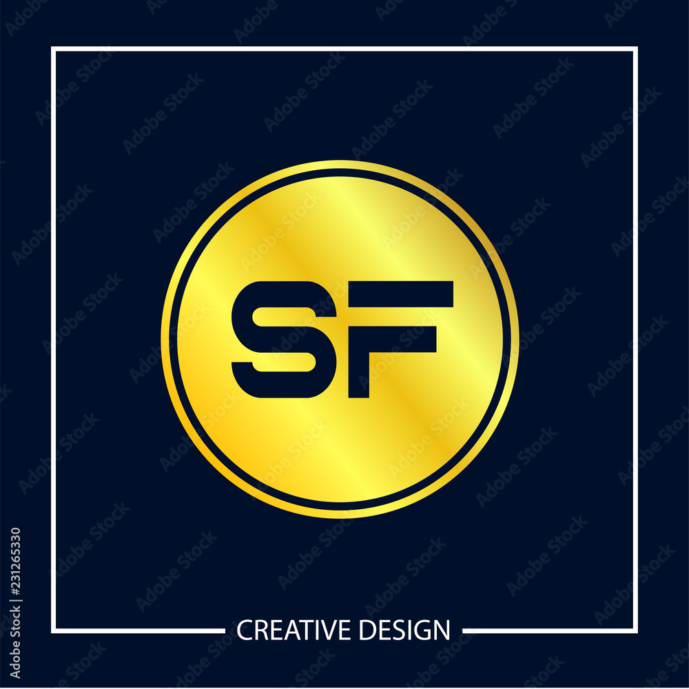 Initial Letter SF Logo Template Design Vector Illustration Initial Letter SF Logo Template Design Vector Illustration