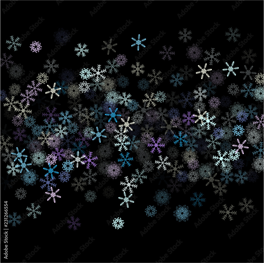 Falling down snow confetti, snowflake vector border. Festive winter, Christmas, New Year sale background. Cold weather, winter storm, scatter texture. Hipster snowfall falling snowflakes cool confetti Falling down snow confetti, snowflake vector border. Festive winter, Christmas, New Year sale background. Cold weather, winter storm, scatter texture. Hipster snowfall falling snowflakes cool confetti