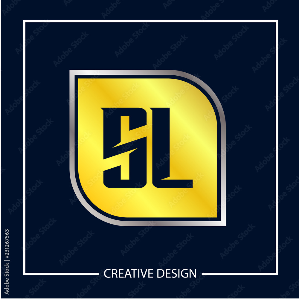 Initial Letter SL Logo Template Design Vector Illustration Initial Letter SL Logo Template Design Vector Illustration