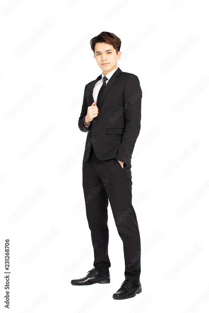 Full body of young handsome business man isolated Full body of young handsome business man isolated