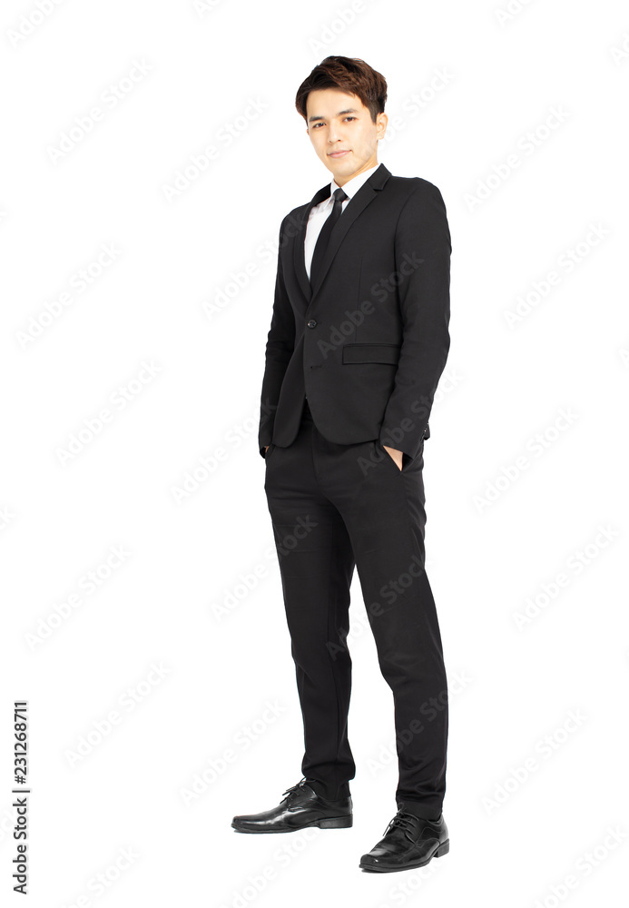Full body of young handsome business man isolated Full body of young handsome business man isolated
