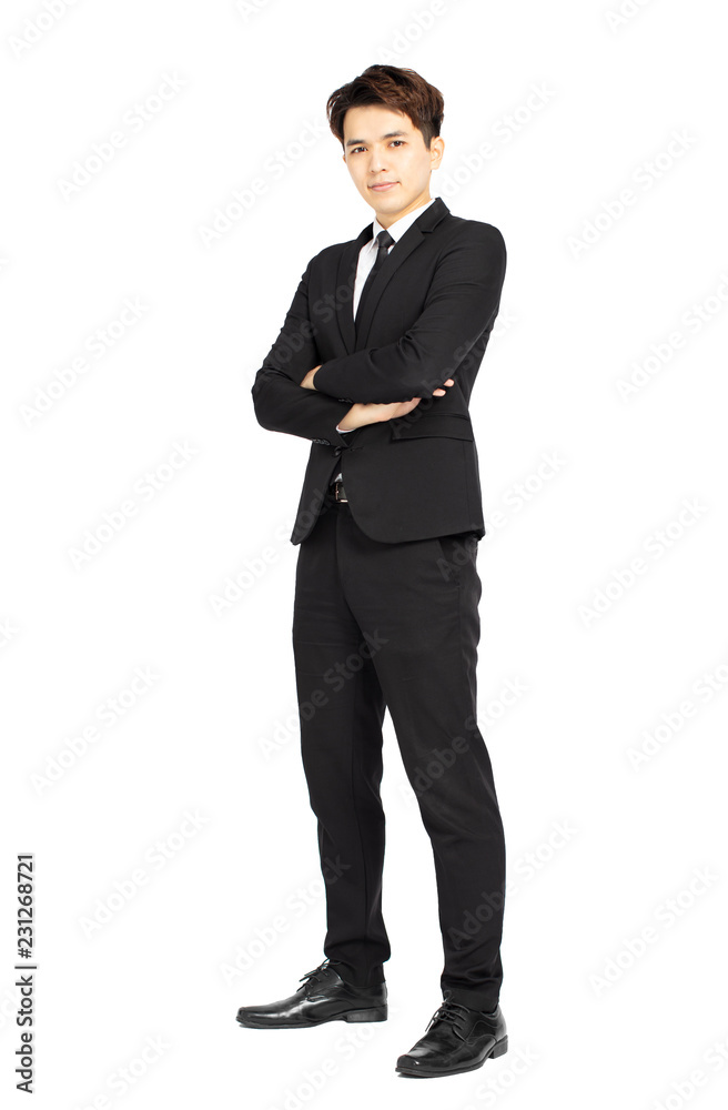 Full body of young handsome business man isolated Full body of young handsome business man isolated