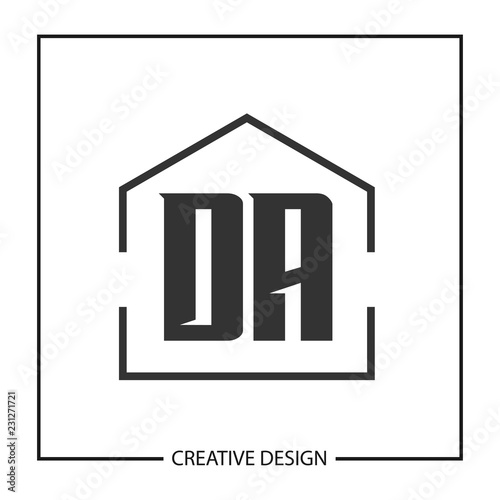 Initial Letter DA Logo Template Design Vector Illustration