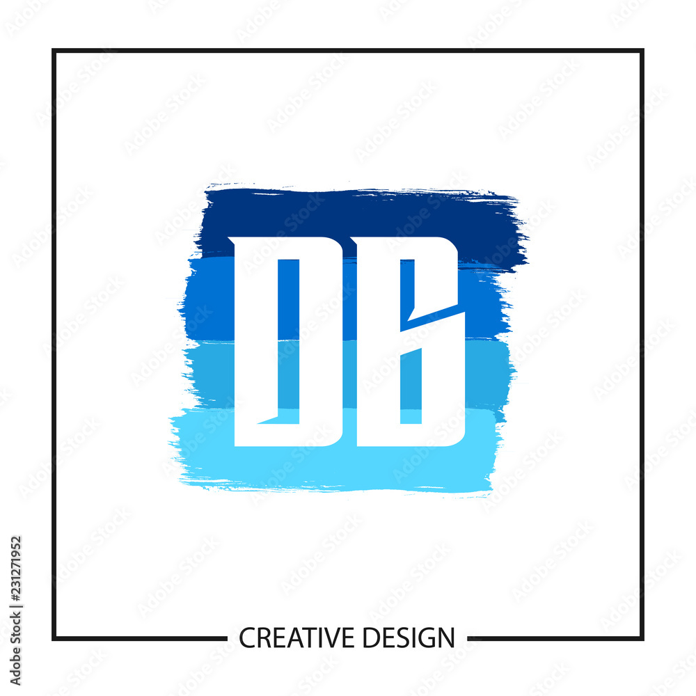 Fototapeta premium Initial Letter DB Logo Template Design Vector Illustration
