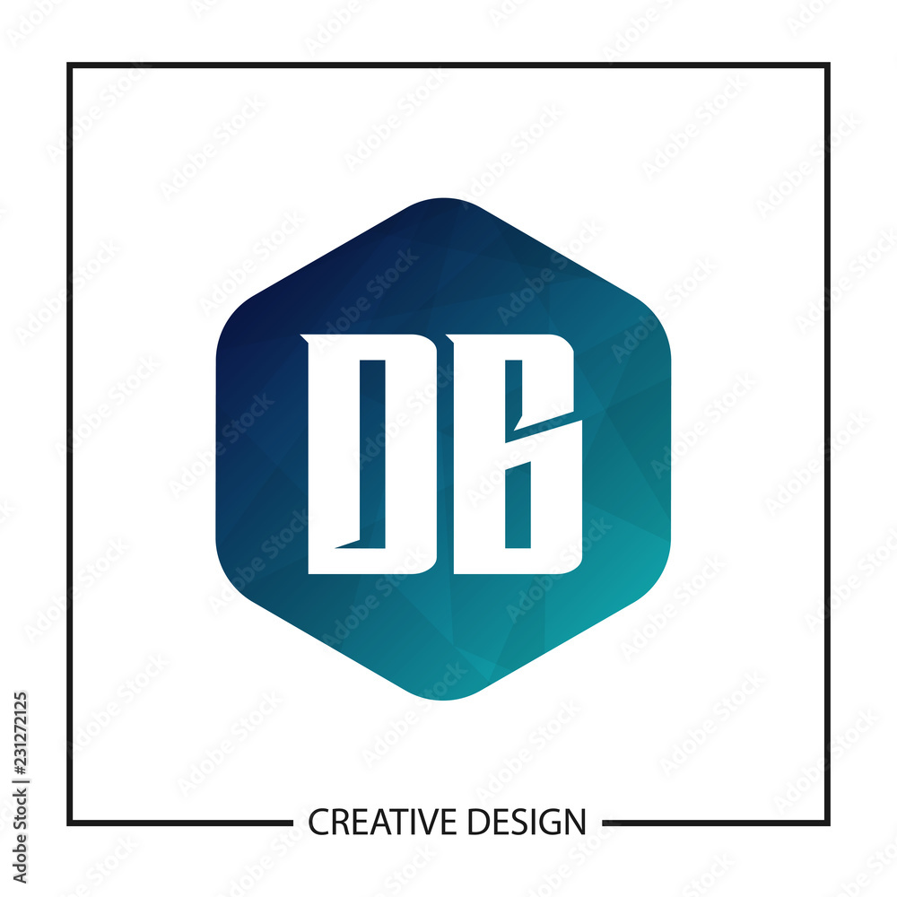 Initial Letter DB Logo Template Design Vector Illustration Initial Letter DB Logo Template Design Vector Illustration